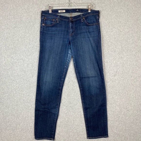Ag Adriano Goldschmied Pants - Adriano Goldschmied The Stilt Cigarette Leg Blue Jean Size 32R